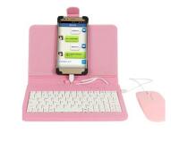 Mobile phone keyboard protective case with mouse