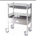 stainless steel rack medical trolleys carts