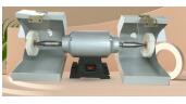 Dental Laboratory Equipment Polishing Machine 2800 Rpm Polisher Lathe Cutting Machine